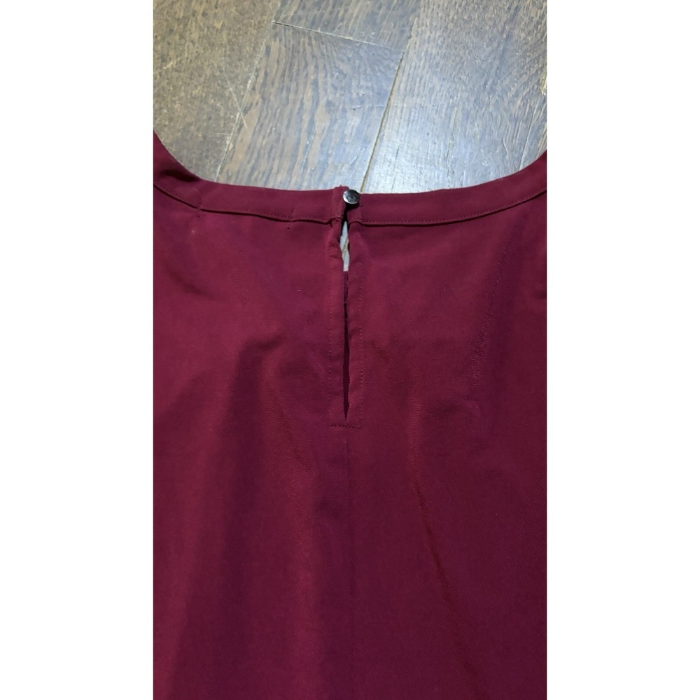 Banana Republic Womens Burgundy Long Sleeve Crew Neck Top Size Small - Picture 5 of 5
